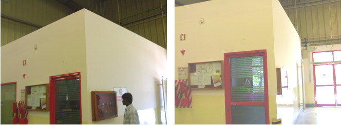 Sound Proofing of conference room inside a large factory building